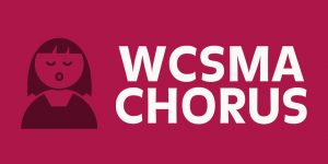 WCSMA Chorus with singing girl logo