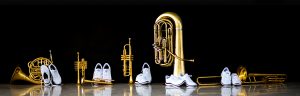 Canadian Brass white shoes and brass intsruments