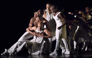 Alvin Ailey company dance members in Exodus