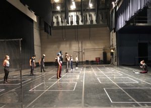 First day of school; Modern Dance class on the PepsiCo Theatre stage