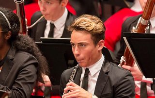 National Youth Orchestra wind musicians
