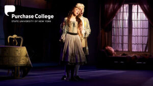 Two Purchase Opera singers on stage