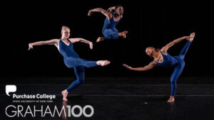 Three Purchase Dance Company dancers