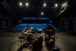 PepsiCo Theatre stage with instruments