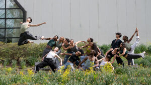 Dance students outdoors at SUNY Purchase photoshoot by Christopher Duggan