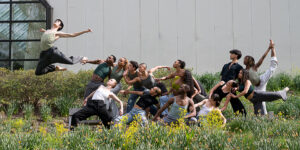 Dance students outdoors at SUNY Purchase photoshoot by Christopher Duggan
