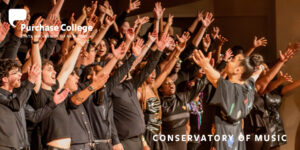 Soul Voices choir singing with arms outstretched