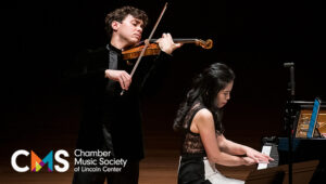 Chamber Music Society of Lincoln Center artist Ben Beilman plays violin accompanied by a pianist.