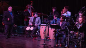purchase latin jazz orchestra performing on stage