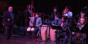 purchase latin jazz orchestra performing on stage