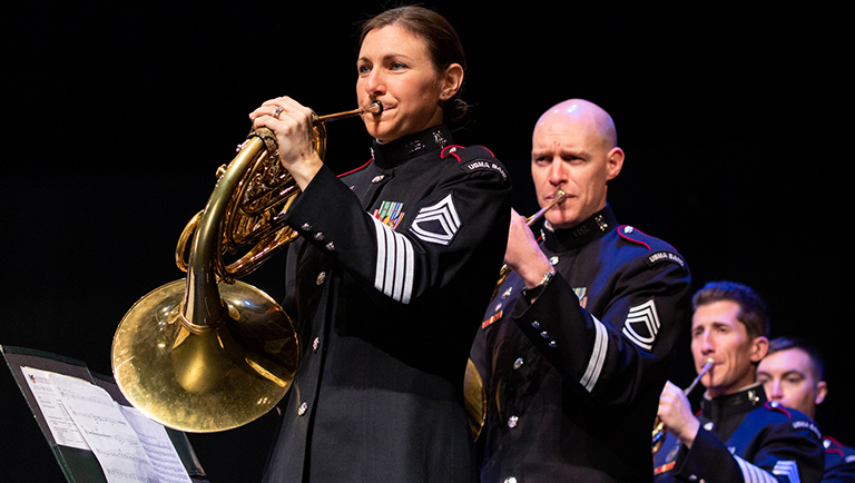 West Point Army Band french horn players